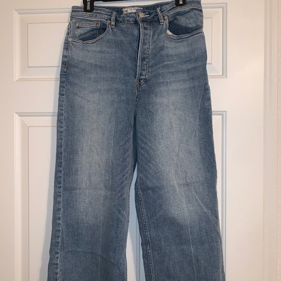 Free People Wales Wide-Leg Jeans - Picture 1 of 5